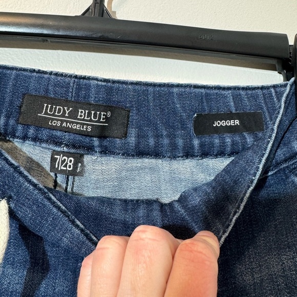 Judy Blue Drawstring Jogger Denim - Picture 3 of 4